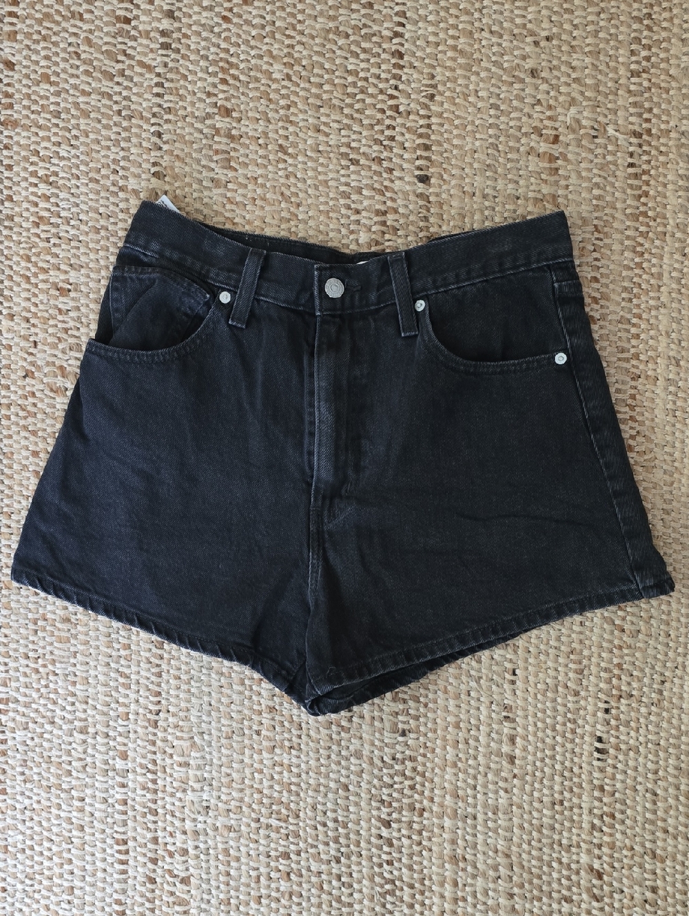 Levi's Black High-Rise Denim Women's Shorts